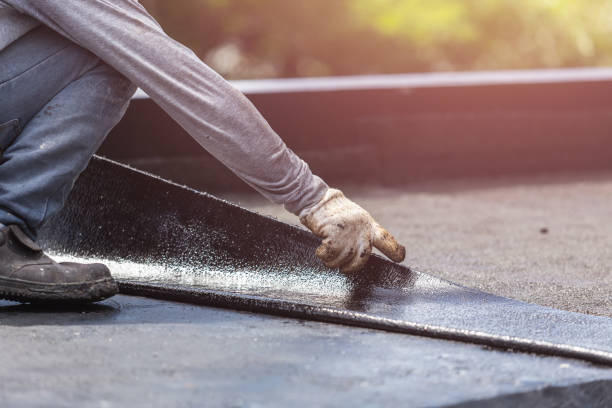 Professional Basement Waterproofing technician working in Hightstown, NJ